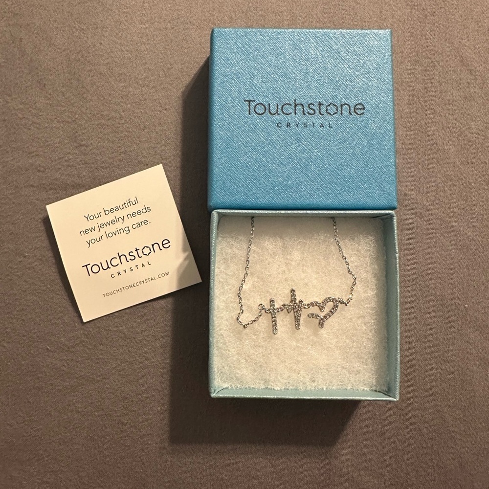 Touchstone Crystal Silver Necklace
